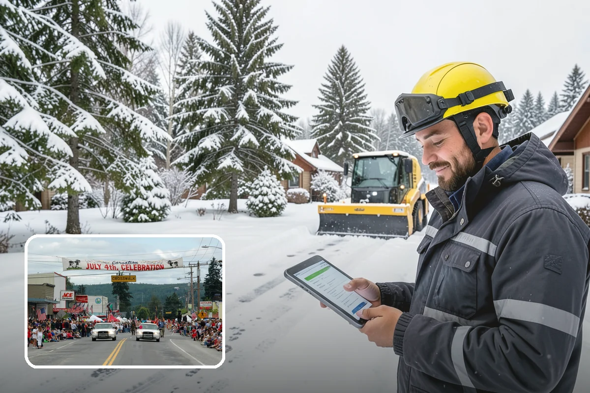 Apartment Snow Removal in Carnation, King County, WA - Full-community clearing of lots and paths