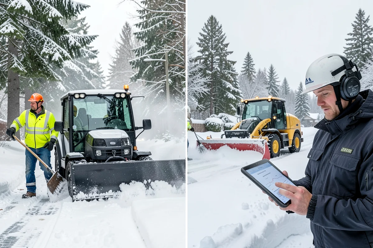 Apartment Snow Removal in Concrete, Skagit County, WA - Map parking, walkways, entries, and stairwells