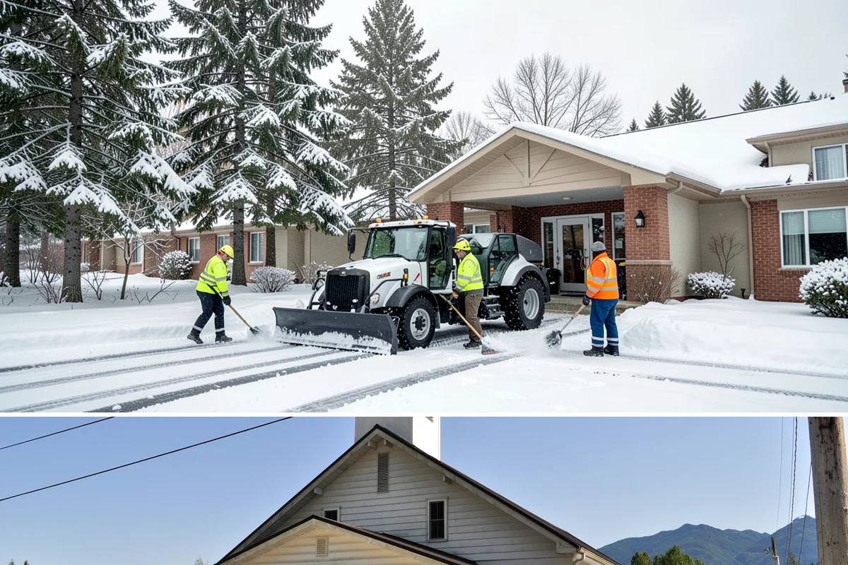 Apartment Snow Removal in Concrete, Skagit County, WA - Apartment service runs throughout the snow season, with peak demand from December through February.