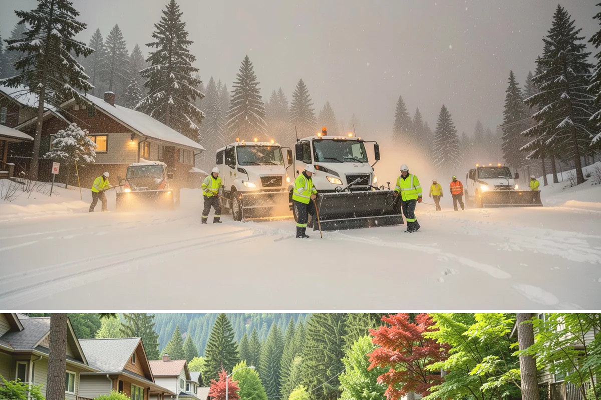 Apartment Snow Removal in Darrington, Snohomish County, WA - Apartment service runs throughout the snow season, with peak demand from December through February.
