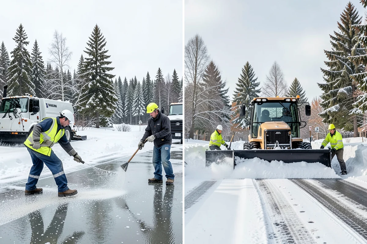 Apartment Snow Removal in DuPont, Pierce County, WA - Map parking, walkways, entries, and stairwells