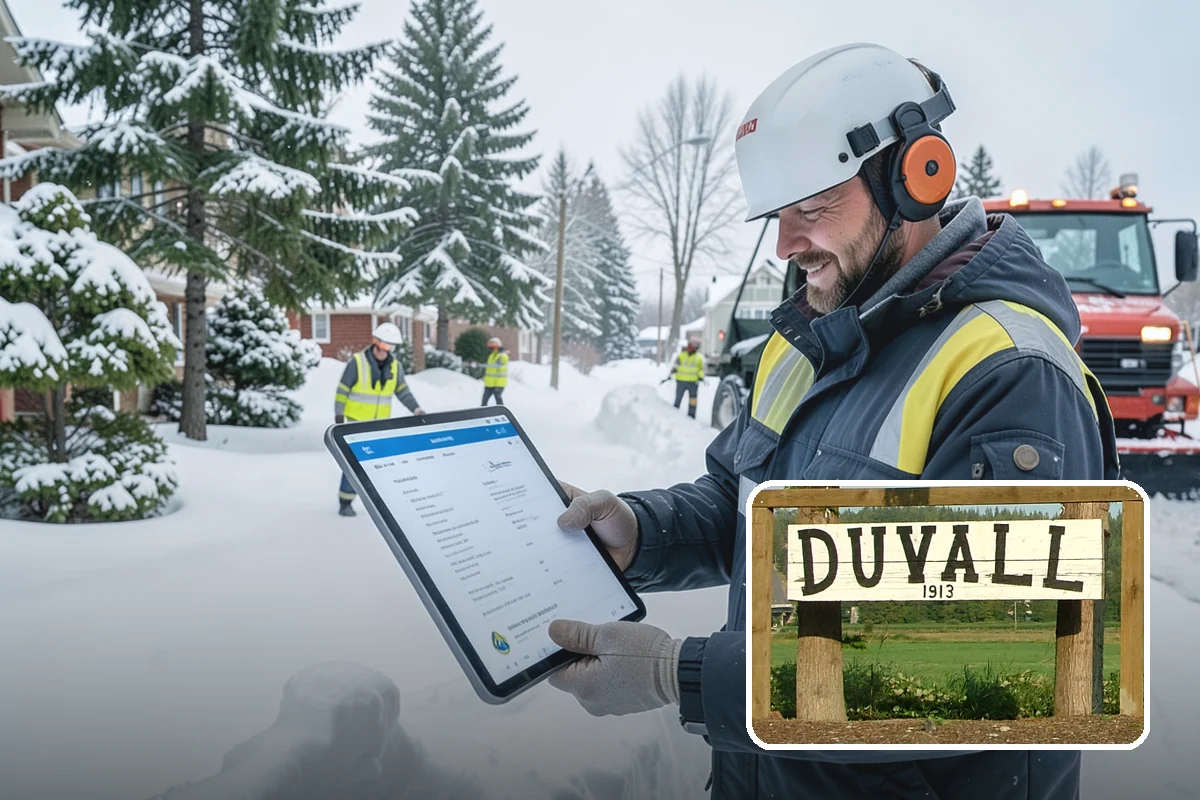 Apartment Snow Removal in Duvall, King County, WA - Full-community clearing of lots and paths