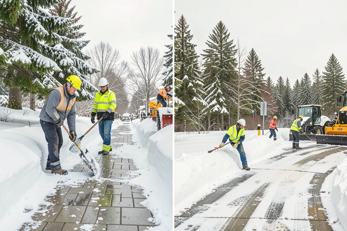 Apartment Snow Removal in Eatonville, Pierce County, WA - Map parking, walkways, entries, and stairwells