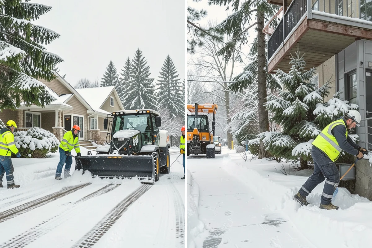Apartment Snow Removal in Edmonds, Snohomish County, WA - Map parking, walkways, entries, and stairwells