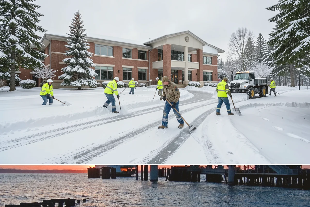 Apartment Snow Removal in Edmonds, Snohomish County, WA - Apartment service runs throughout the snow season, with peak demand from December through February.