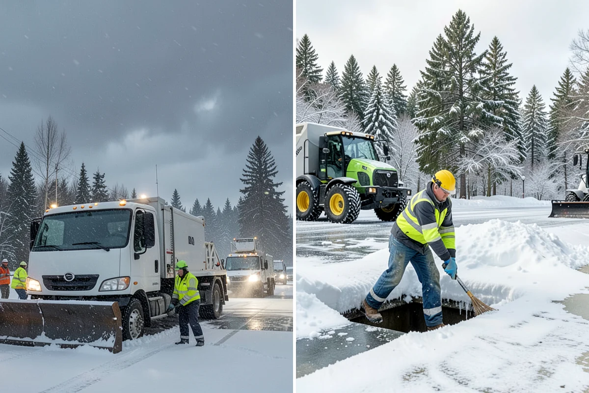 Apartment Snow Removal in Enumclaw, King County, WA - Map parking, walkways, entries, and stairwells
