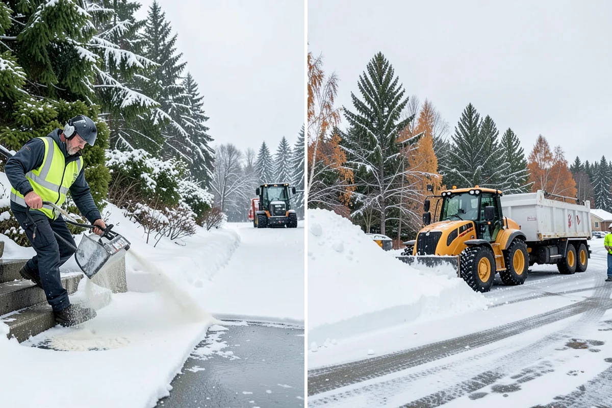 Apartment Snow Removal in Everett, Snohomish County, WA - Map parking, walkways, entries, and stairwells