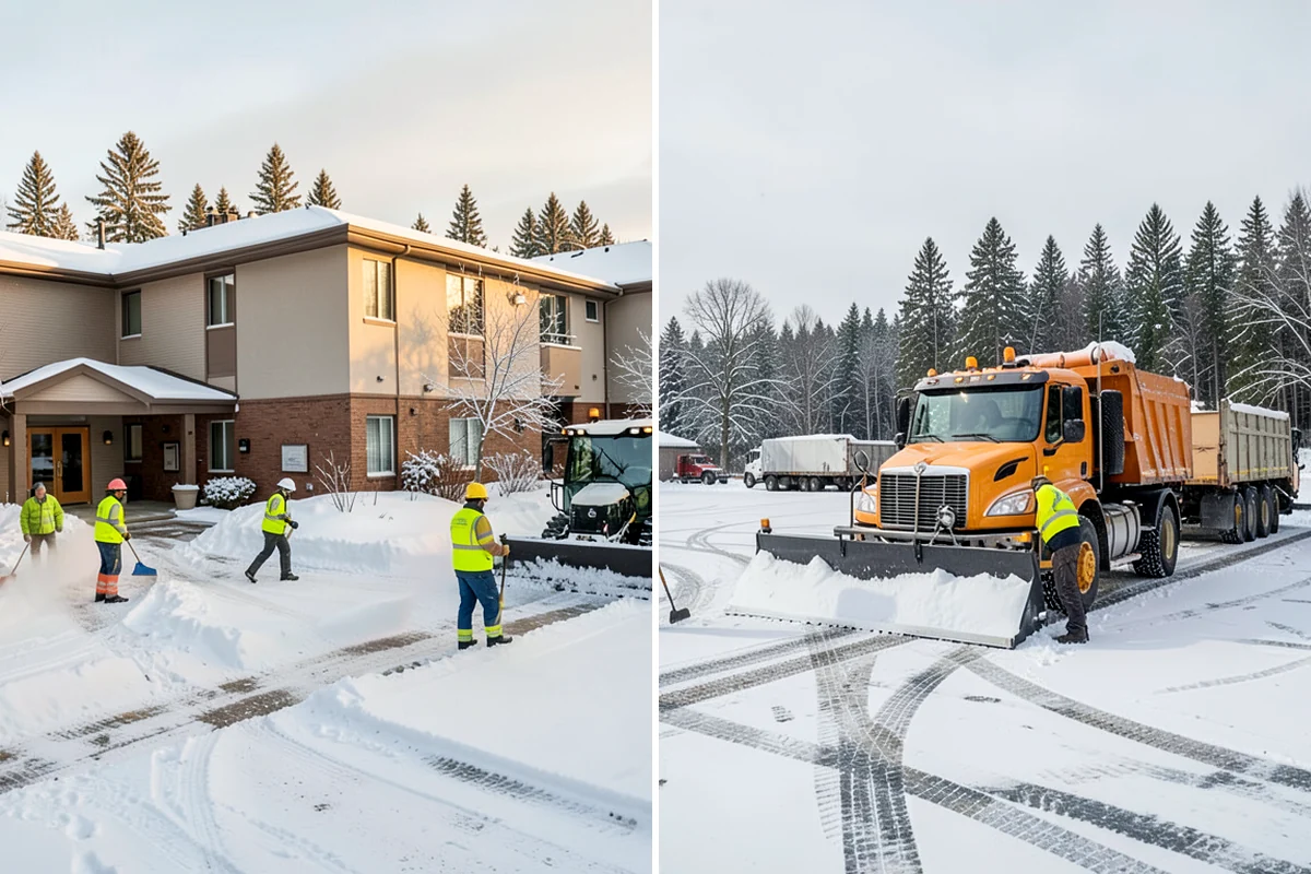 Apartment Snow Removal in Federal Way, King County, WA - Map parking, walkways, entries, and stairwells