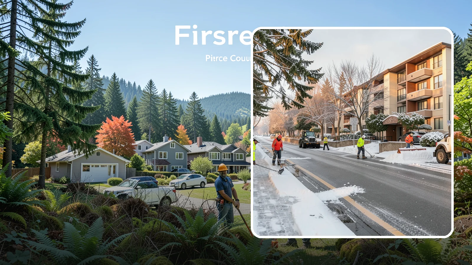 Apartment Snow Removal in Fircrest, Pierce County, WA - We keep apartment communities safe and accessible by clearing lots, walkways, and entries for every resident.