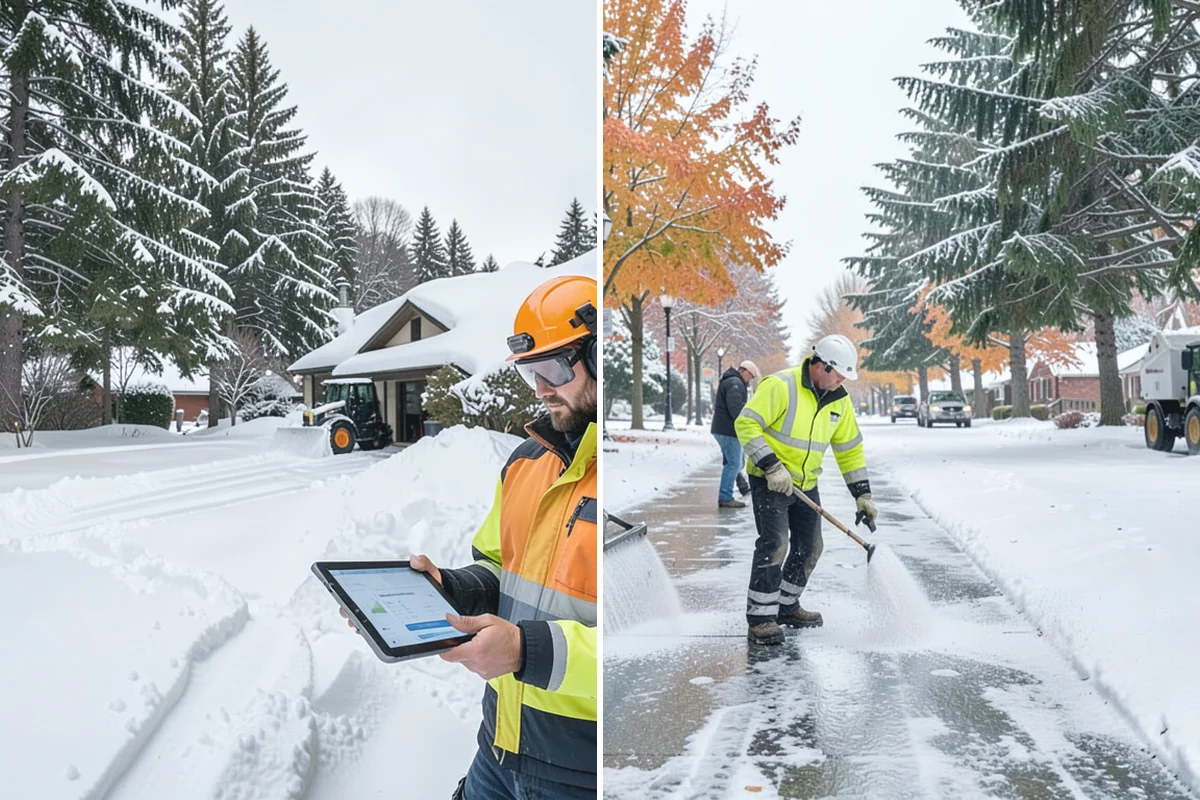 Apartment Snow Removal in Gold Bar, Snohomish County, WA - Map parking, walkways, entries, and stairwells