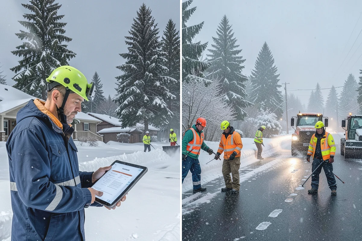 Apartment Snow Removal in Granite Falls, Snohomish County, WA - Map parking, walkways, entries, and stairwells