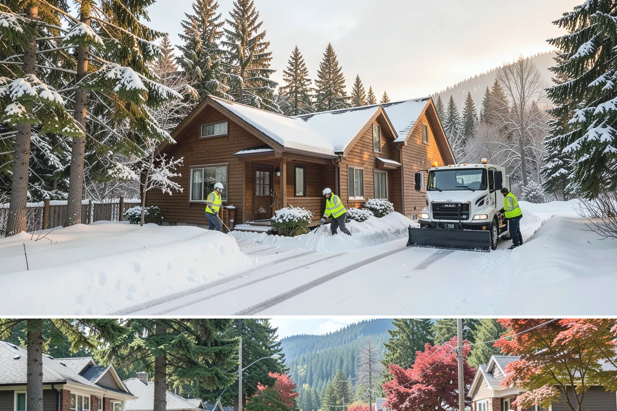 Apartment Snow Removal in Hunts Point, King County, WA - Apartment service runs throughout the snow season, with peak demand from December through February.