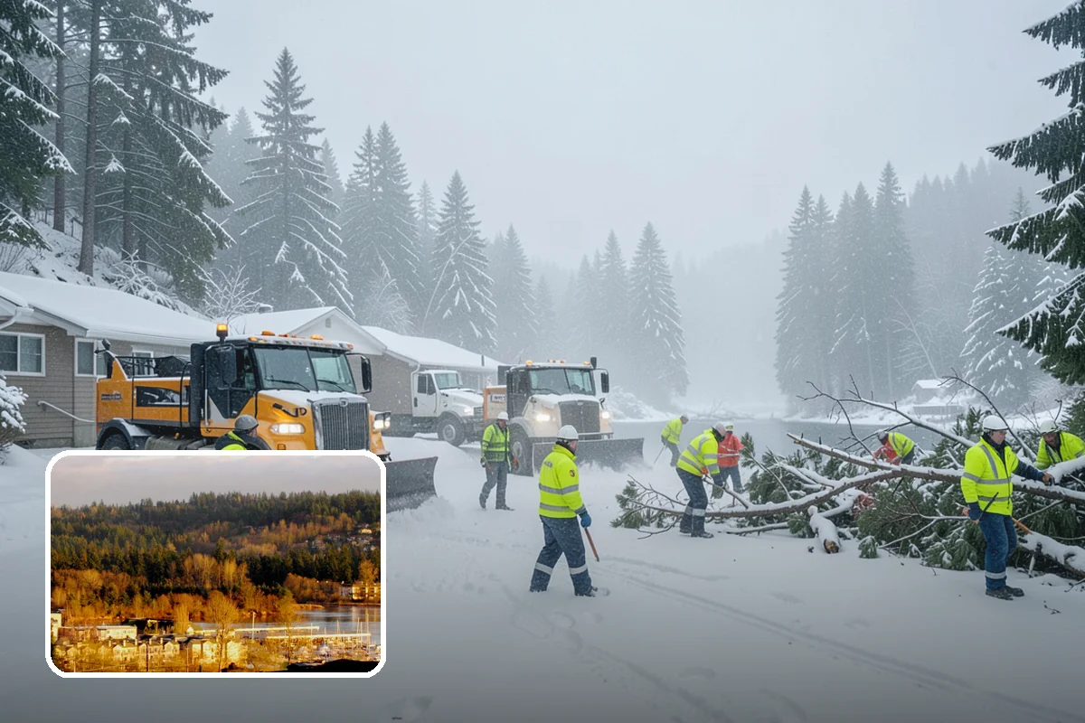 Apartment Snow Removal in Kenmore, King County, WA - Full-community clearing of lots and paths