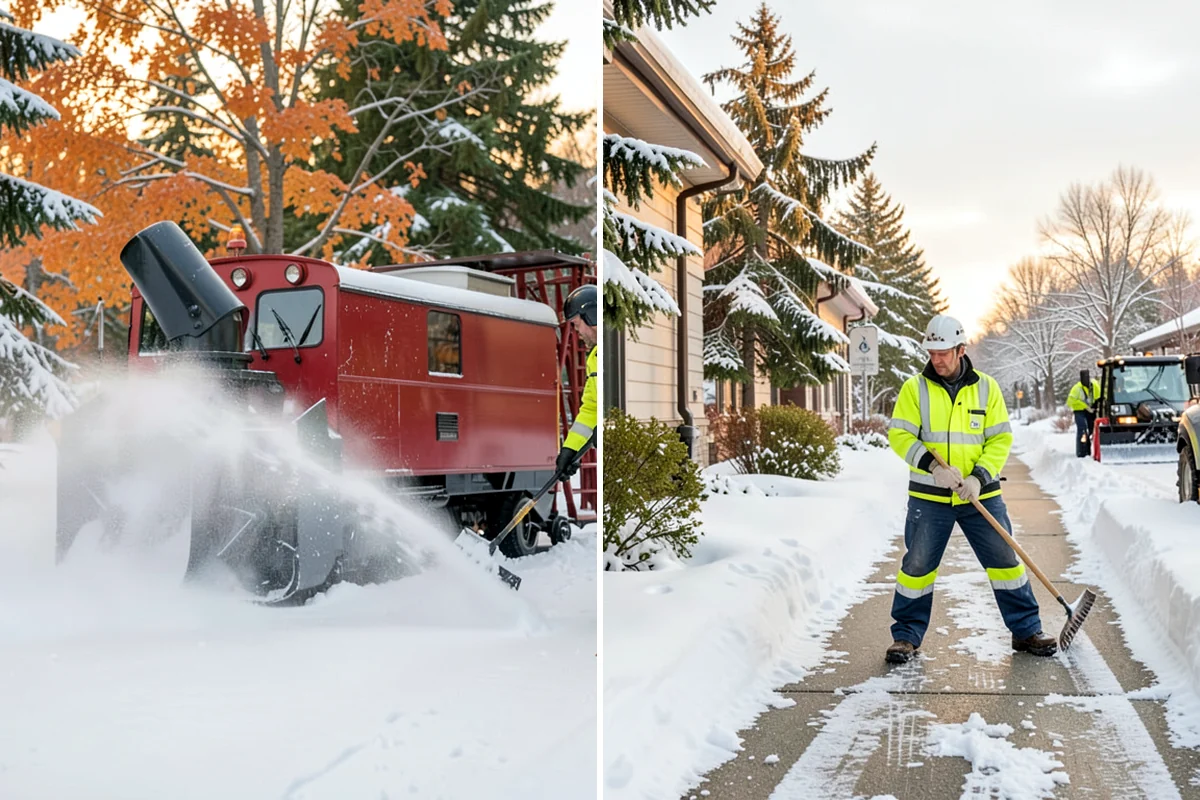 Apartment Snow Removal in Kenmore, King County, WA - Map parking, walkways, entries, and stairwells