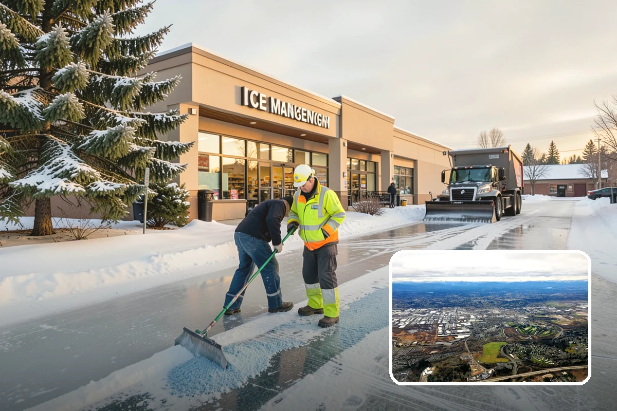 Apartment Snow Removal in Kent, King County, WA - Full-community clearing of lots and paths