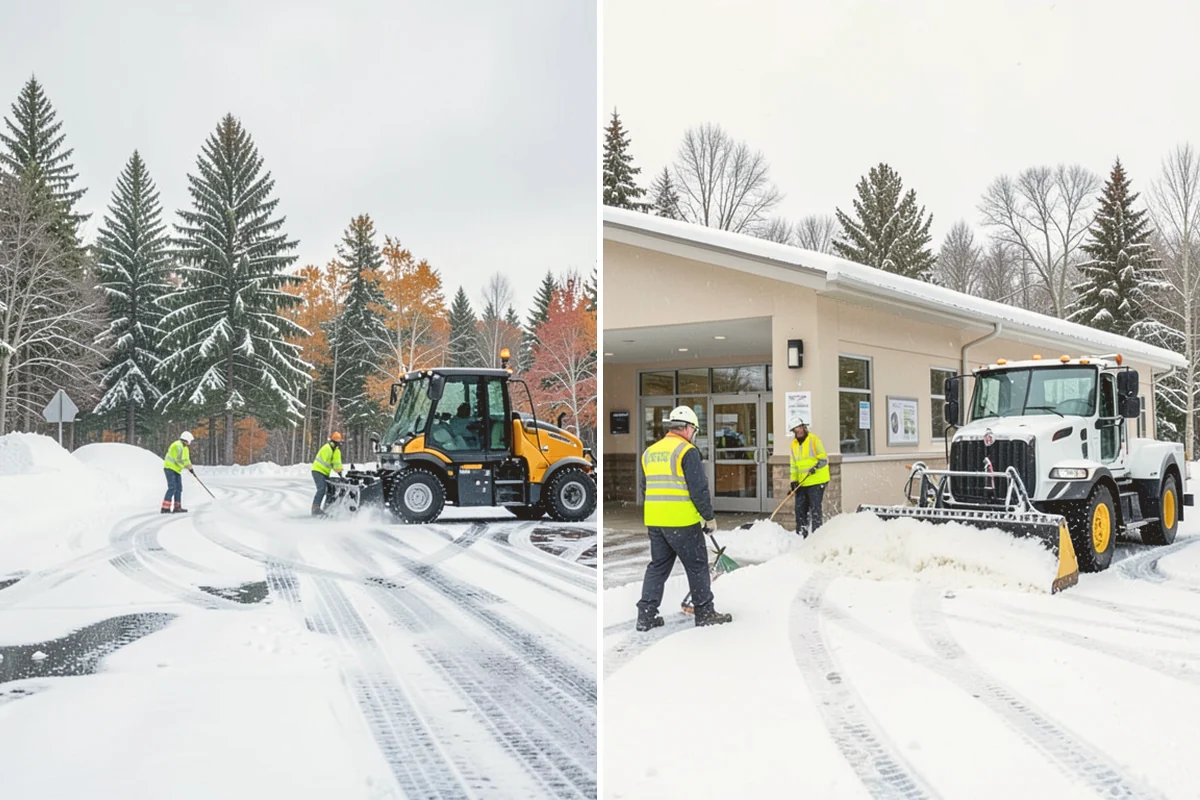 Apartment Snow Removal in Kent, King County, WA - Map parking, walkways, entries, and stairwells