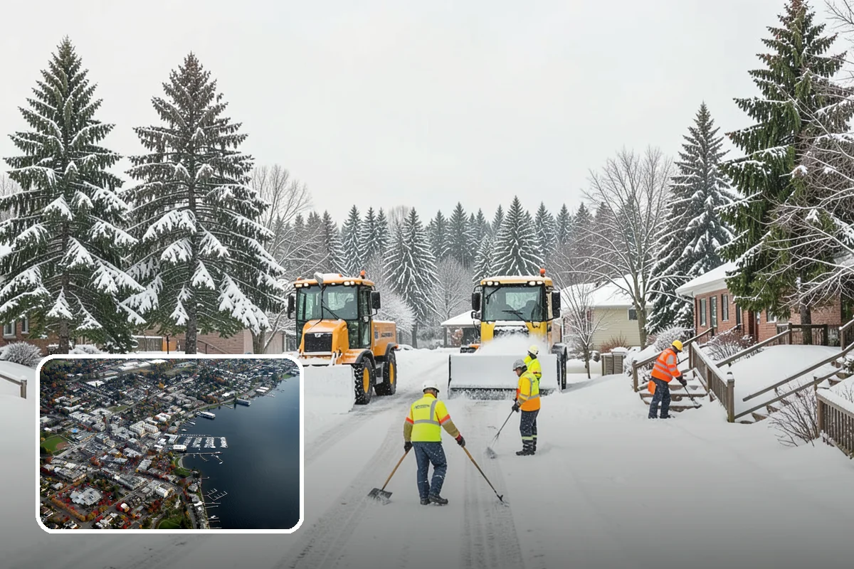 Apartment Snow Removal in Kirkland, King County, WA - Full-community clearing of lots and paths