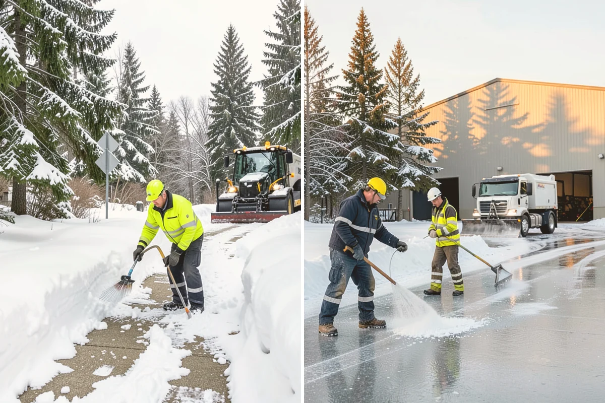 Apartment Snow Removal in Kirkland, King County, WA - Map parking, walkways, entries, and stairwells