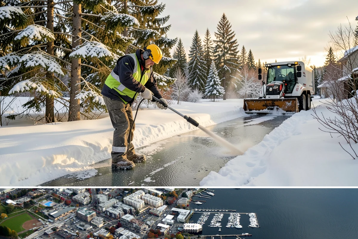 Apartment Snow Removal in Kirkland, King County, WA - Apartment service runs throughout the snow season, with peak demand from December through February.