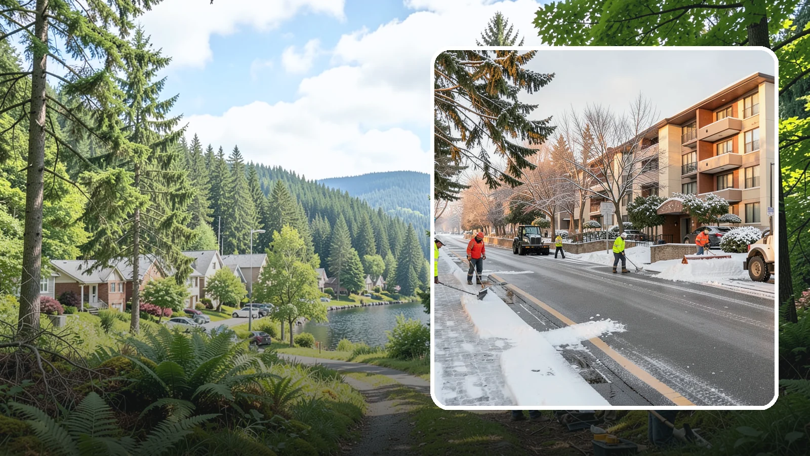 Apartment Snow Removal in Lake Forest Park, King County, WA - We keep apartment communities safe and accessible by clearing lots, walkways, and entries for every resident.