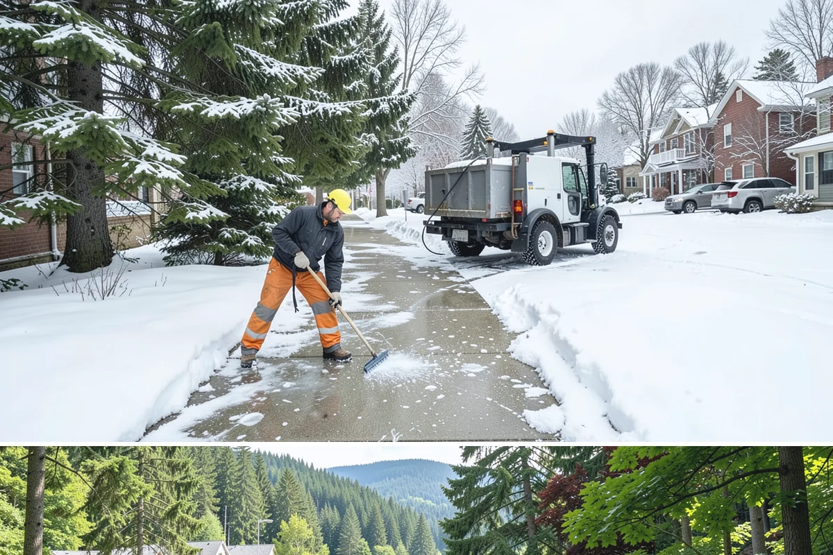 Apartment Snow Removal in Lake Forest Park, King County, WA - Apartment service runs throughout the snow season, with peak demand from December through February.
