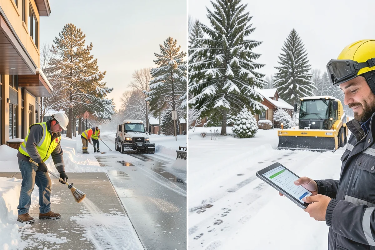Apartment Snow Removal in Lake Stevens, Snohomish County, WA - Map parking, walkways, entries, and stairwells