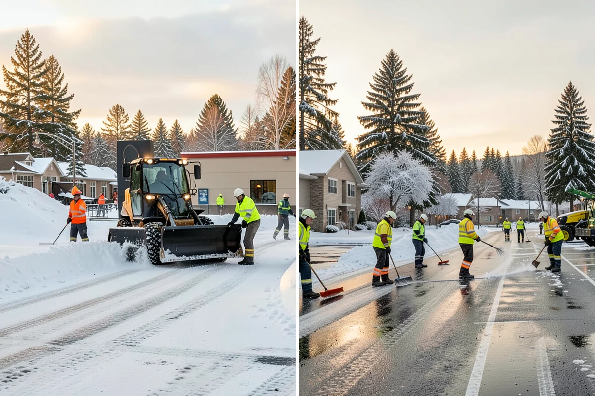 Apartment Snow Removal in Lakewood, Pierce County, WA - Map parking, walkways, entries, and stairwells
