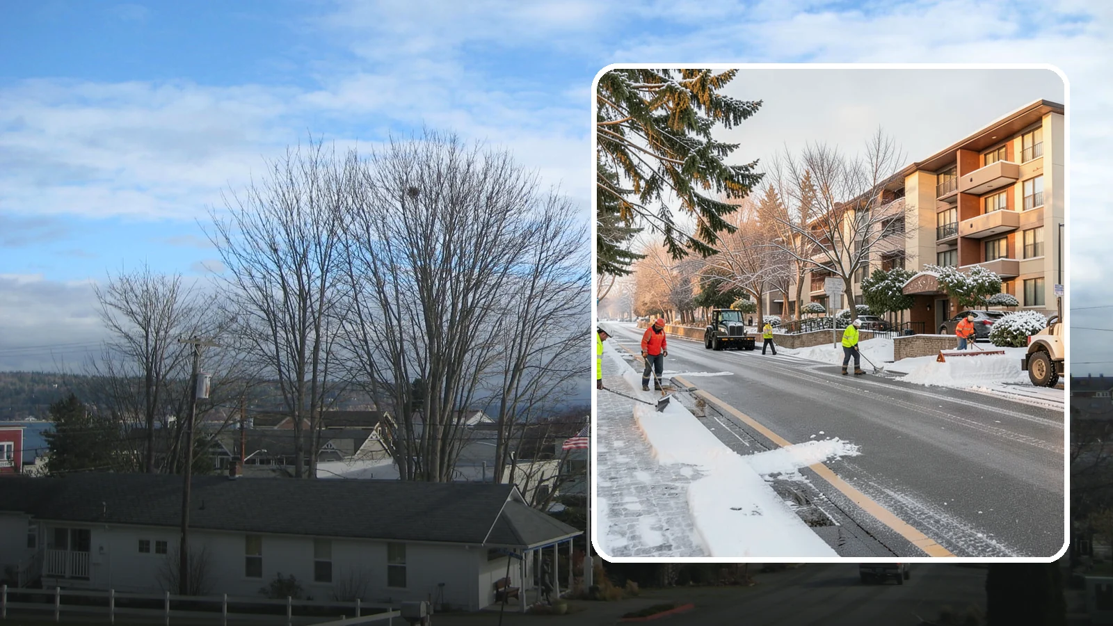 Apartment Snow Removal in Langley, Island County, WA - We keep apartment communities safe and accessible by clearing lots, walkways, and entries for every resident.