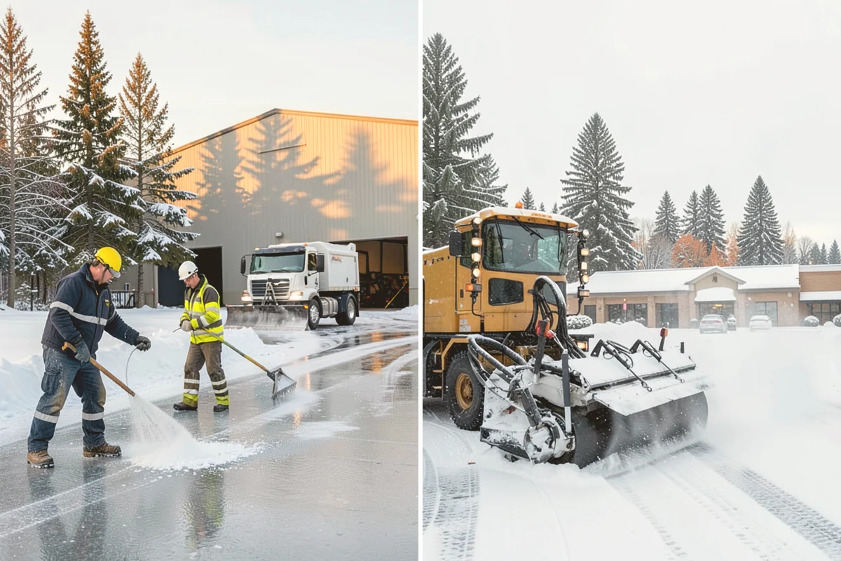Apartment Snow Removal in Langley, Island County, WA - Map parking, walkways, entries, and stairwells