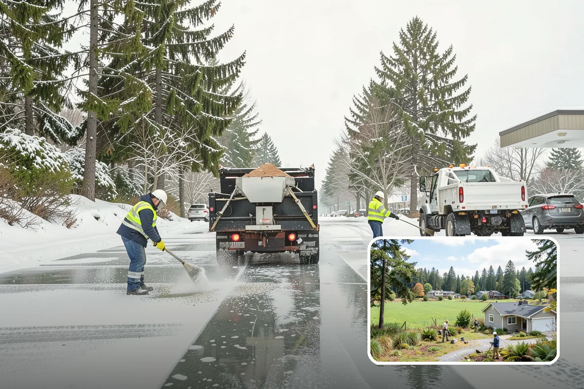 Apartment Snow Removal in Lyman, Skagit County, WA - Full-community clearing of lots and paths