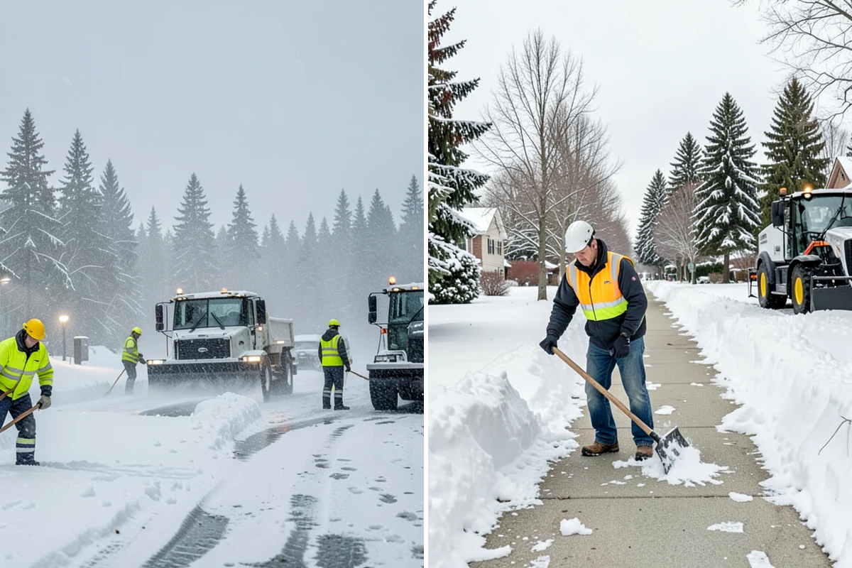 Apartment Snow Removal in Lyman, Skagit County, WA - Map parking, walkways, entries, and stairwells