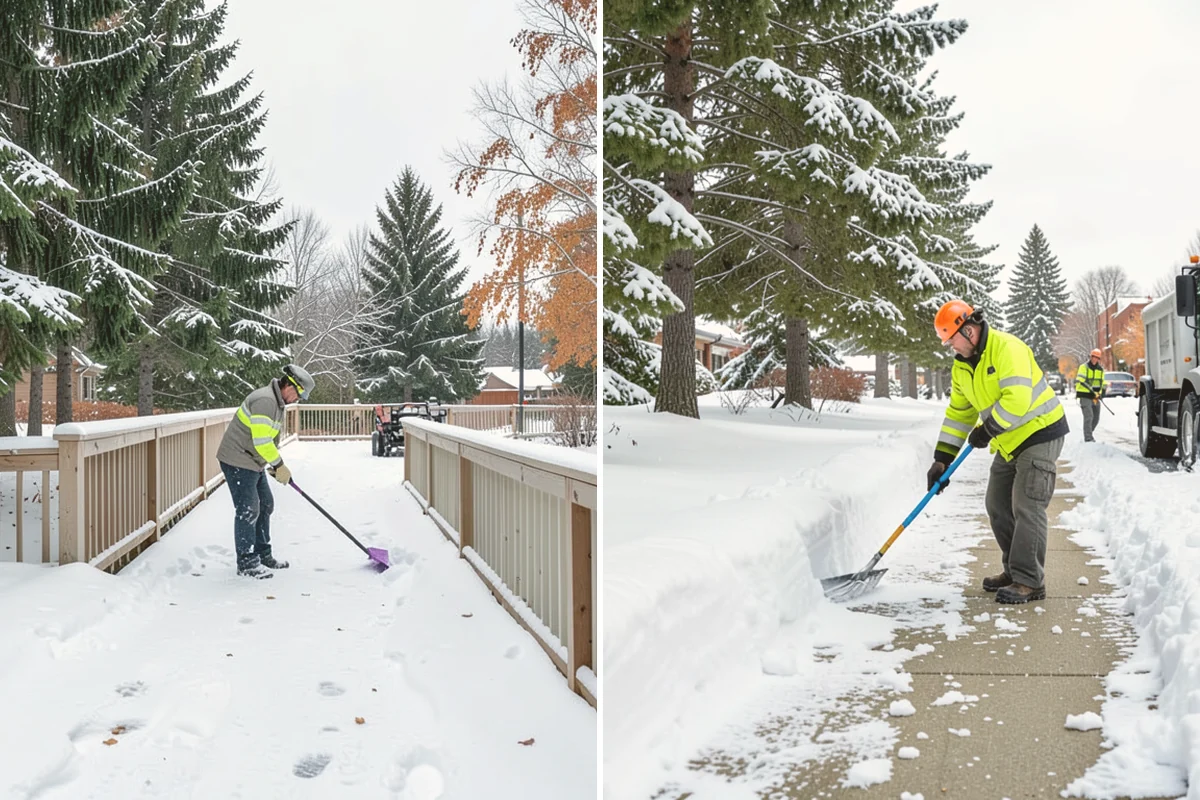 Apartment Snow Removal in Lynnwood, Snohomish County, WA - Map parking, walkways, entries, and stairwells