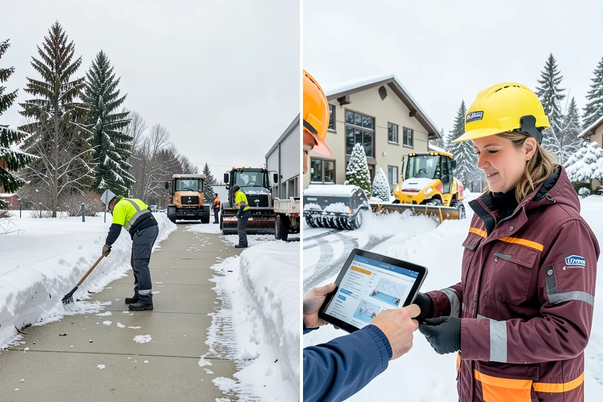 Apartment Snow Removal in Maple Valley, King County, WA - Map parking, walkways, entries, and stairwells