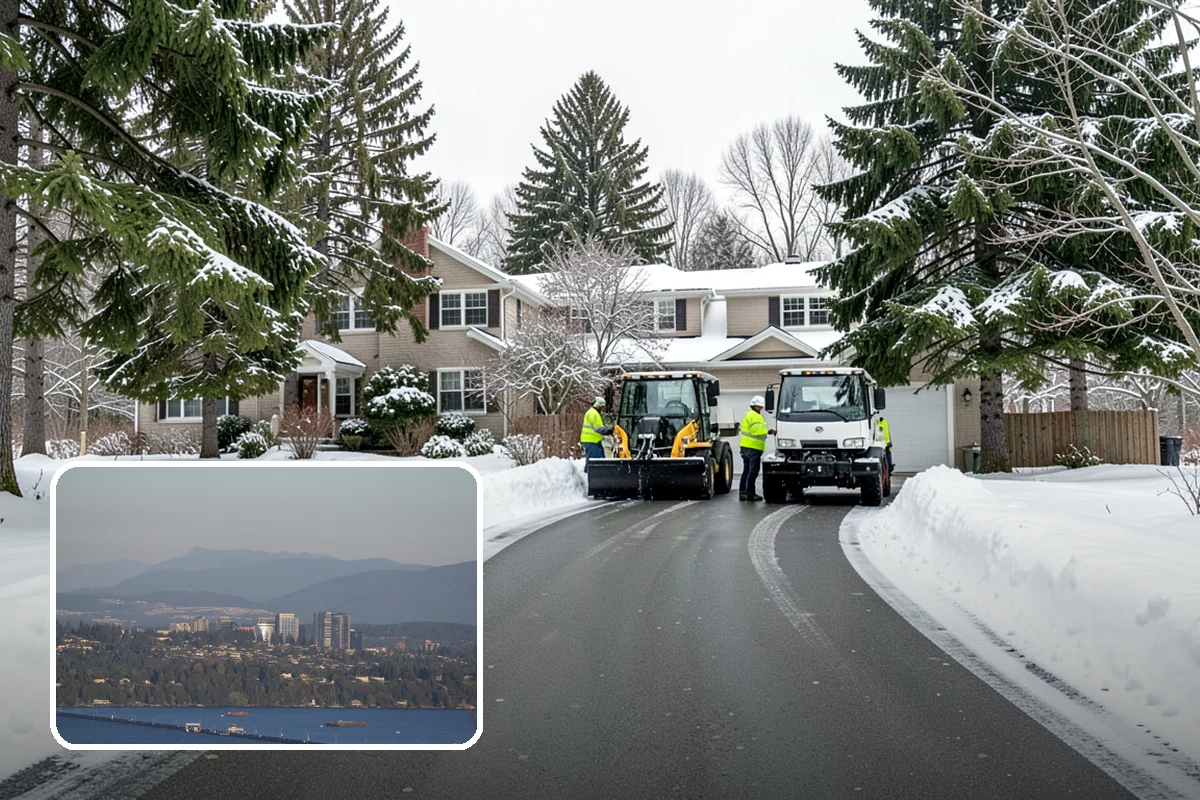 Apartment Snow Removal in Medina, King County, WA - Full-community clearing of lots and paths