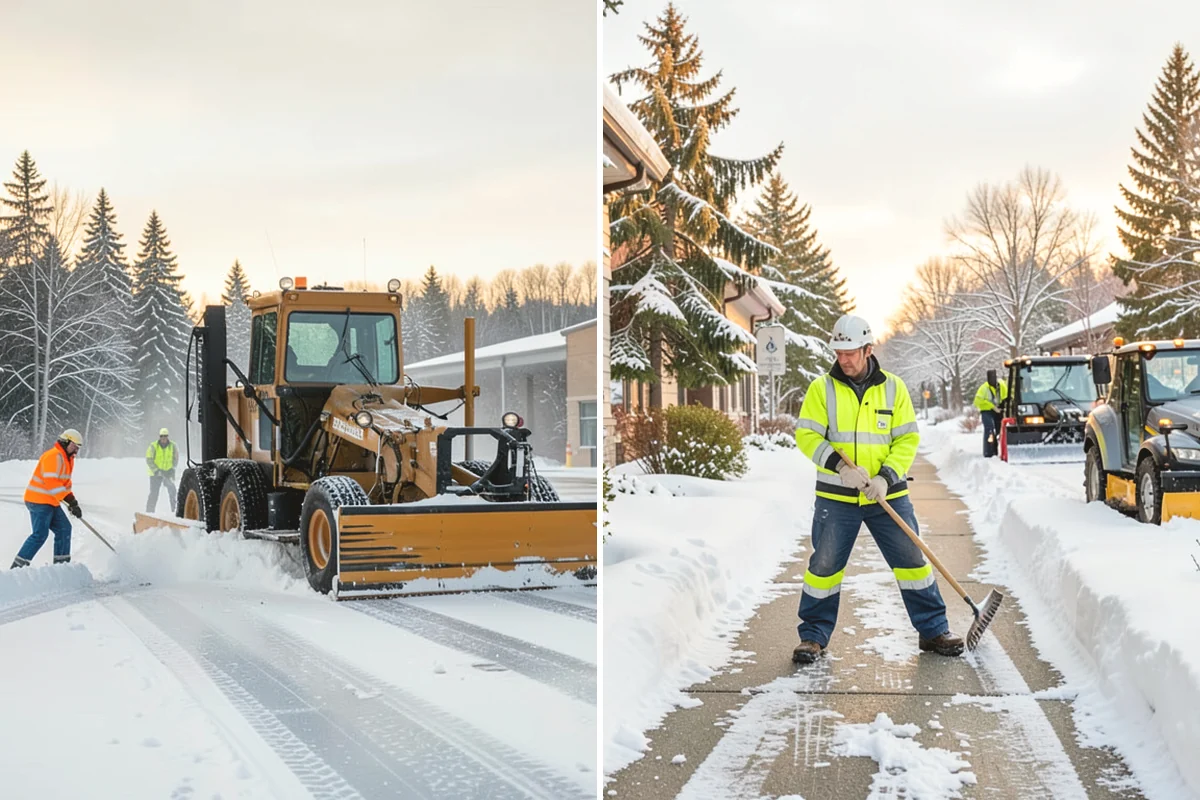 Apartment Snow Removal in Mercer Island, King County, WA - Map parking, walkways, entries, and stairwells