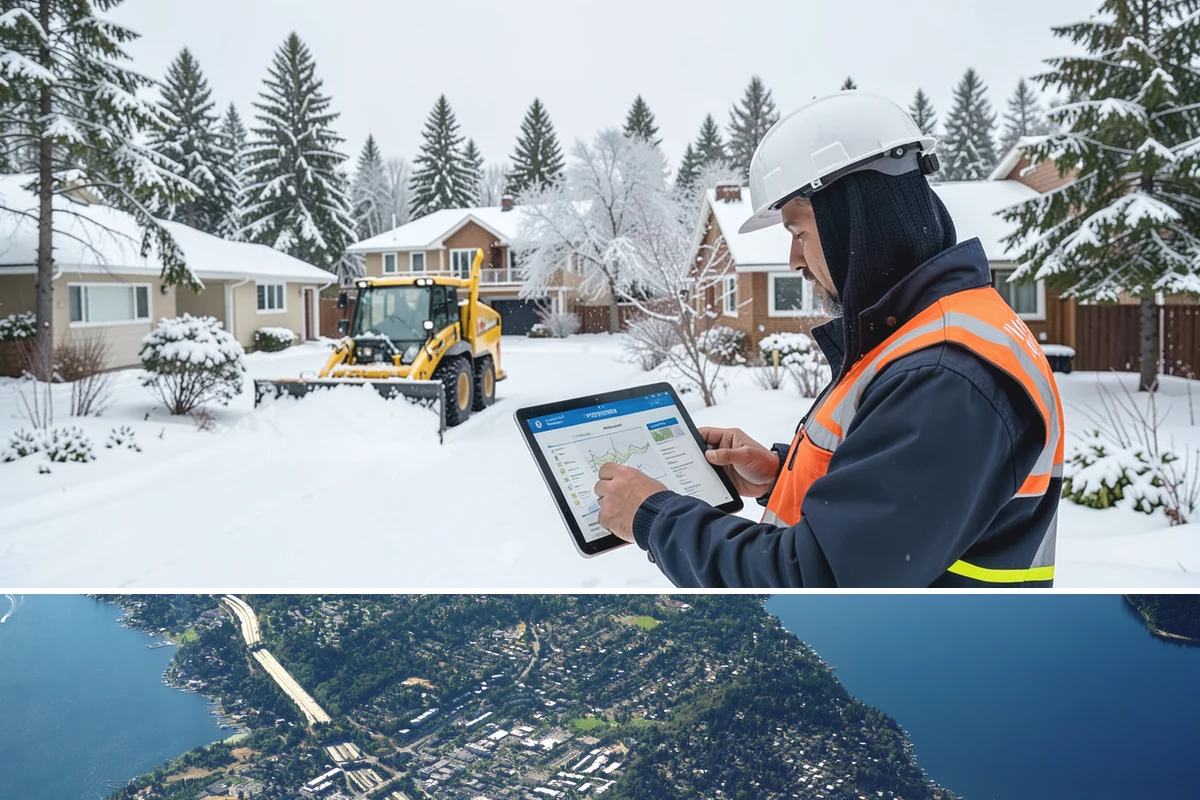 Apartment Snow Removal in Mercer Island, King County, WA - Apartment service runs throughout the snow season, with peak demand from December through February.