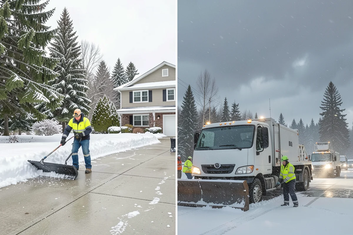 Apartment Snow Removal in Mill Creek, Snohomish County, WA - Map parking, walkways, entries, and stairwells