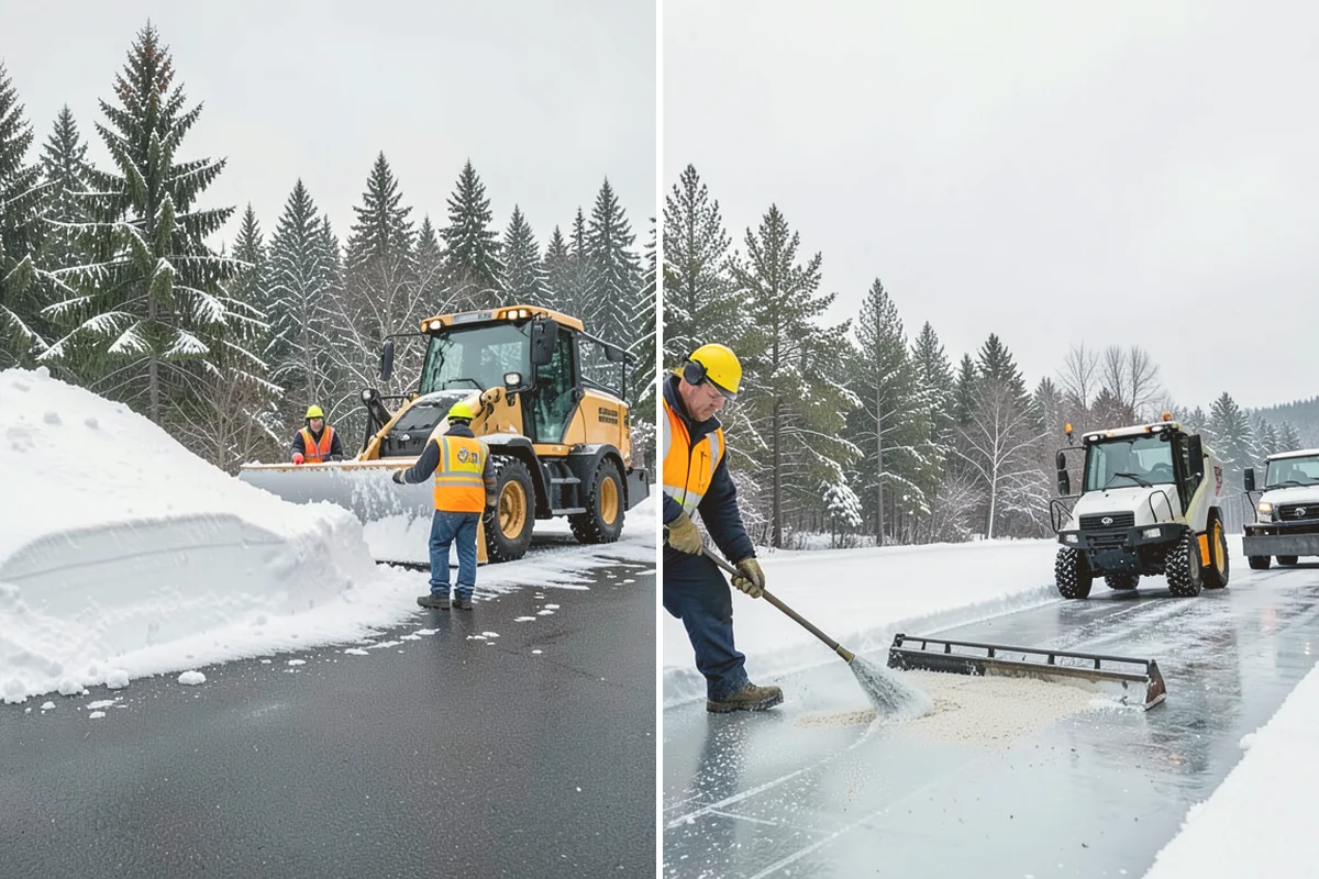 Apartment Snow Removal in Milton, King County, WA - Map parking, walkways, entries, and stairwells