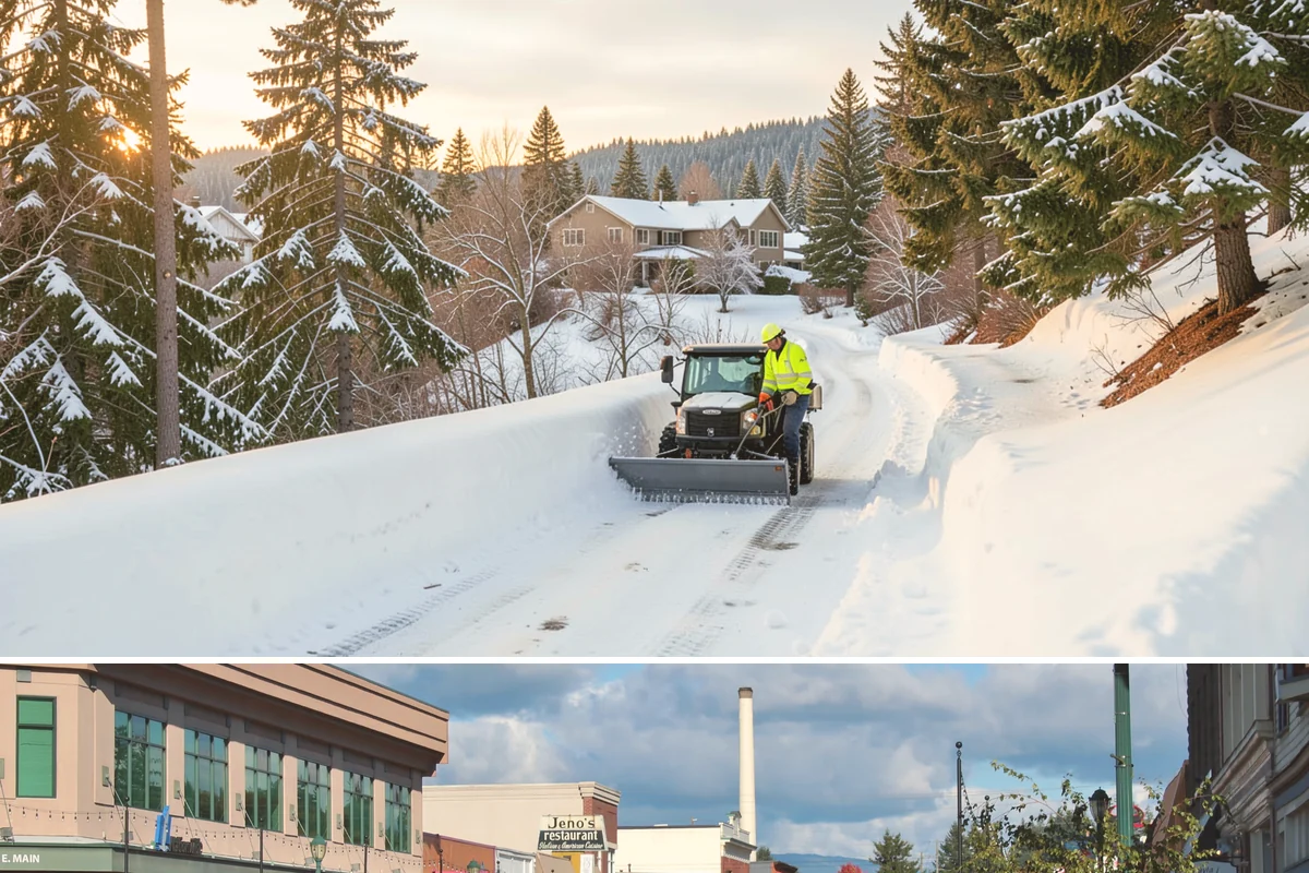 Apartment Snow Removal in Monroe, Snohomish County, WA - Apartment service runs throughout the snow season, with peak demand from December through February.