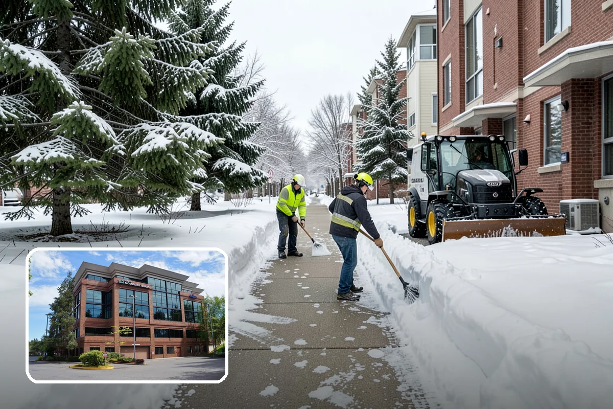 Apartment Snow Removal in Mountlake Terrace, Snohomish County, WA - Full-community clearing of lots and paths