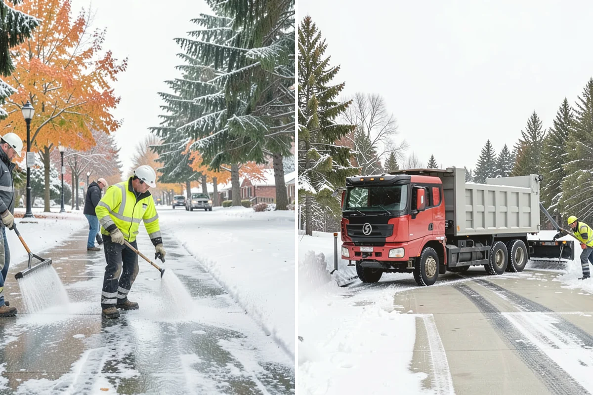 Apartment Snow Removal in Mukilteo, Snohomish County, WA - Map parking, walkways, entries, and stairwells