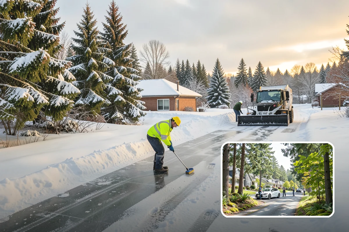 Apartment Snow Removal in Normandy Park, King County, WA - Full-community clearing of lots and paths