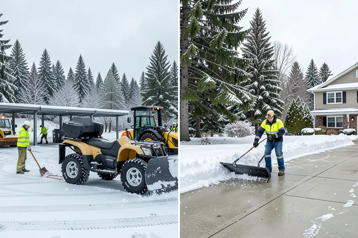 Apartment Snow Removal in Normandy Park, King County, WA - Map parking, walkways, entries, and stairwells