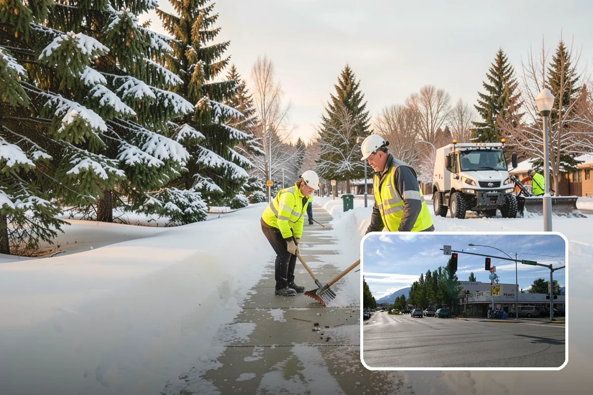 Apartment Snow Removal in North Bend, King County, WA - Full-community clearing of lots and paths