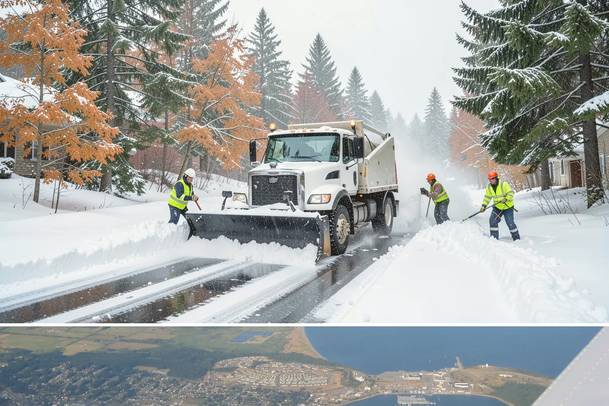 Apartment Snow Removal in Oak Harbor, Island County, WA - Apartment service runs throughout the snow season, with peak demand from December through February.