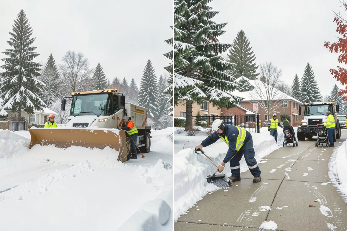 Apartment Snow Removal in Orting, Pierce County, WA - Map parking, walkways, entries, and stairwells