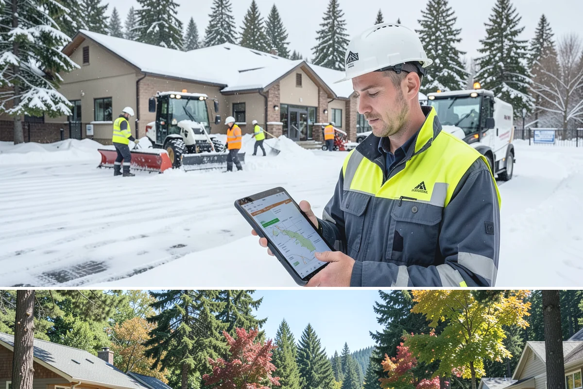 Apartment Snow Removal in Orting, Pierce County, WA - Apartment service runs throughout the snow season, with peak demand from December through February.