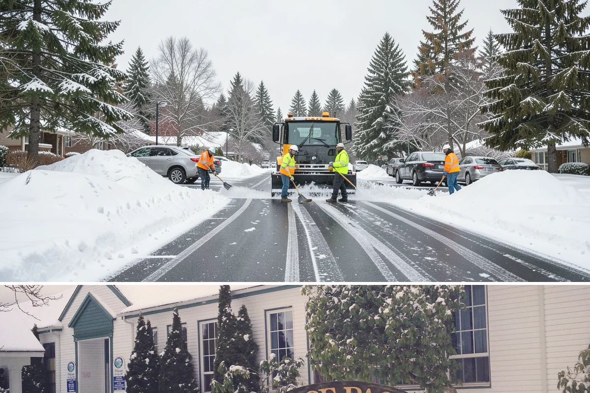 Apartment Snow Removal in Pacific, King County, WA - Apartment service runs throughout the snow season, with peak demand from December through February.