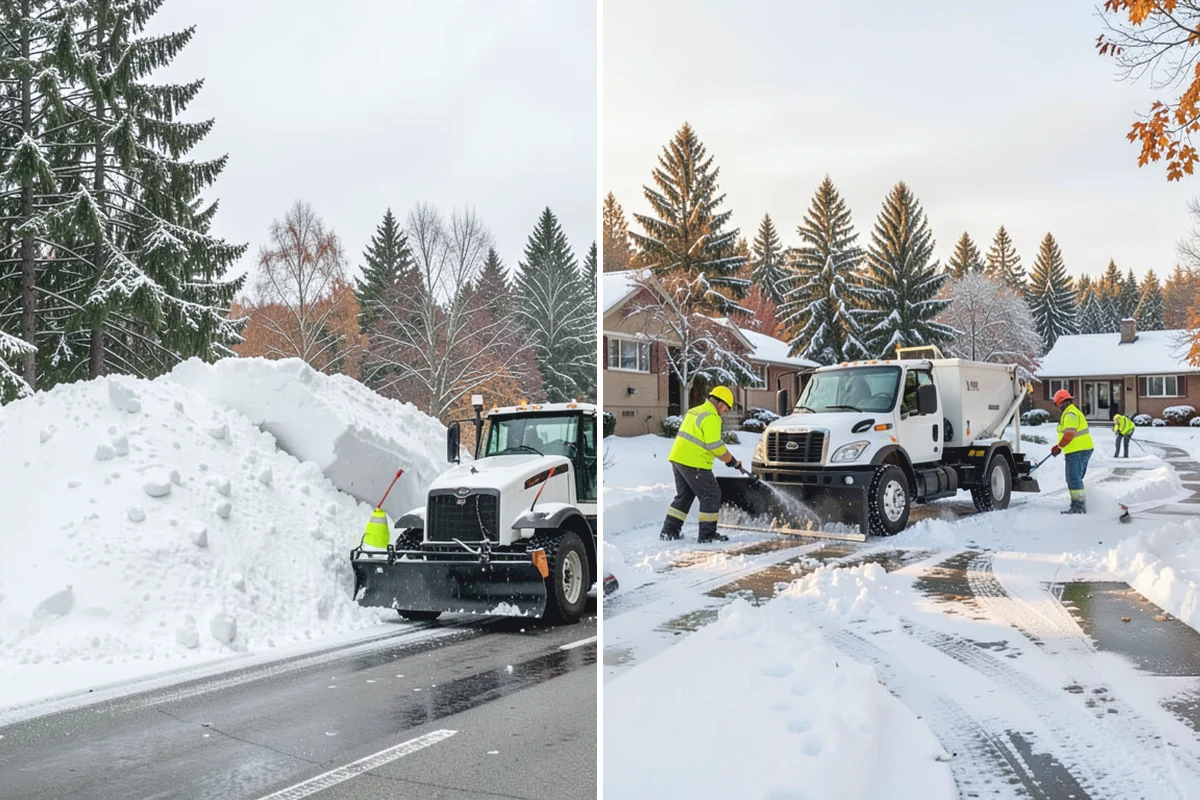 Apartment Snow Removal in Renton, King County, WA - Map parking, walkways, entries, and stairwells