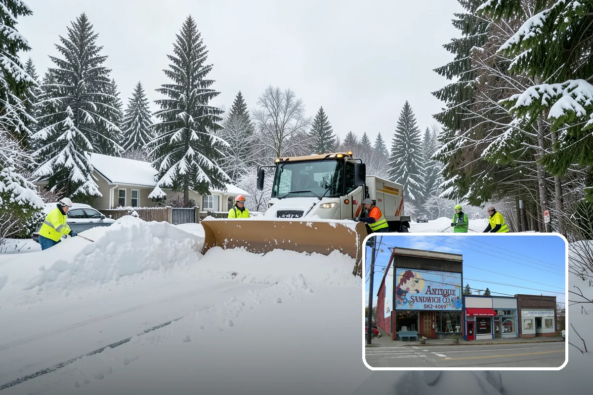 Apartment Snow Removal in Ruston, Pierce County, WA - Full-community clearing of lots and paths